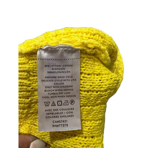 Ann Taylor Yellow Short Sleeve Sweater NWT - Picture 8 of 15